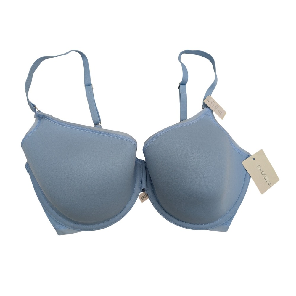 On Gossamer G4170 Next to Nothing Micro T-Shirt Bra Size 34DD Blue Skies NWT